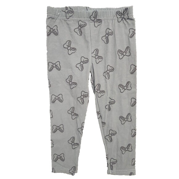 Disney Junior Minnie Mouse Girls Baby Toddler 4T Gray Pants Only Bows NWOT - Picture 1 of 6